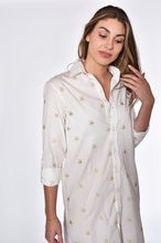 GOLD STARS COTTON GIRLFRIEND DRESS