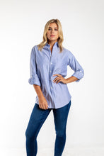 BLUE OXFORD GIRLFRIEND BUTTON DOWN SHIRT