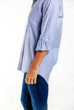 BLUE OXFORD GIRLFRIEND BUTTON DOWN SHIRT