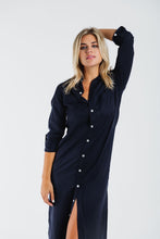NAVY TENCEL GIRLFRIEND MAXI DRESS