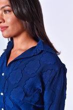 NAVY FLOWERS COTTON MINI GIRLFRIEND DRESS