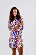 MULTI DOTS LINEN GIRLFRIEND DRESS