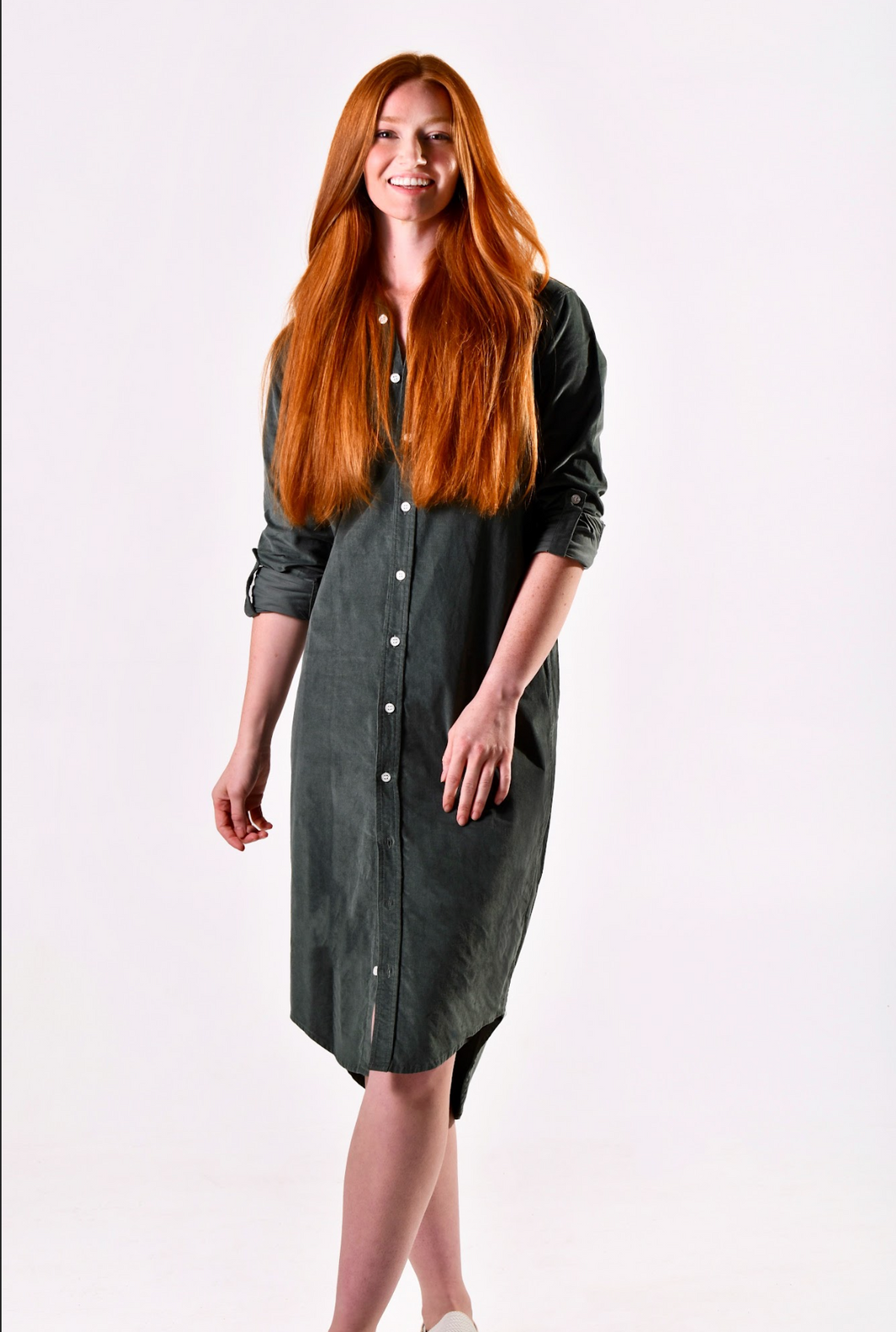 Cord top midi dress