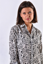 WHITE LEOPARD TENCEL GIRLFRIEND DRESS