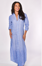 SKY BLUE LINEN  GIRLFRIEND MAXI DRESS
