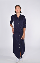 NAVY TENCEL GIRLFRIEND MAXI DRESS