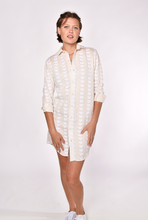 CREAM AND WHITE HEARTS GIRLFRIEND DRESS