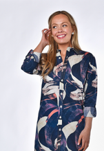 PINK AND BLUE SWIRL GIRLFRIEND DRESS