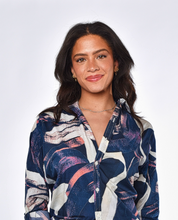 PINK AND BLUE SWIRL GIRLFRIEND DRESS