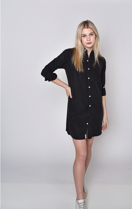BLACK TENCEL GIRLFRIEND DRESS