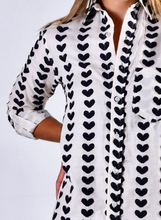 BLACK HEARTS GIRLFRIEND BUTTON DOWN SHIRT