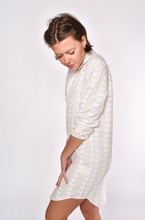 CREAM AND WHITE HEARTS GIRLFRIEND DRESS