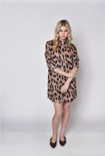 CHEETAH LINEN GIRLFRIEND DRESS