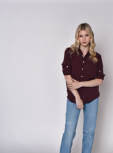 MULBERRY TENCEL GIRLFRIEND  SHIRT