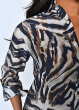 BROWN TIGER GIRLFRIEND MINI DRESS