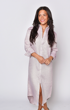 PURPLE SHINY GIRLFRIEND MIDI DRESS
