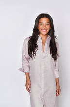 PURPLE SHINY GIRLFRIEND MIDI DRESS