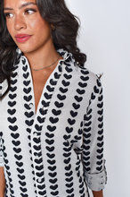 BLACK HEARTS GIRLFRIEND MIDI DRESS