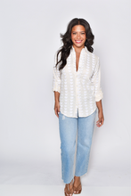 CREAM AND WHITE HEARTS GIRLFRIEND SHIRT