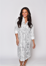 WHITE/SLIVER COTTON GIRLFRIEND MIDI DRESS
