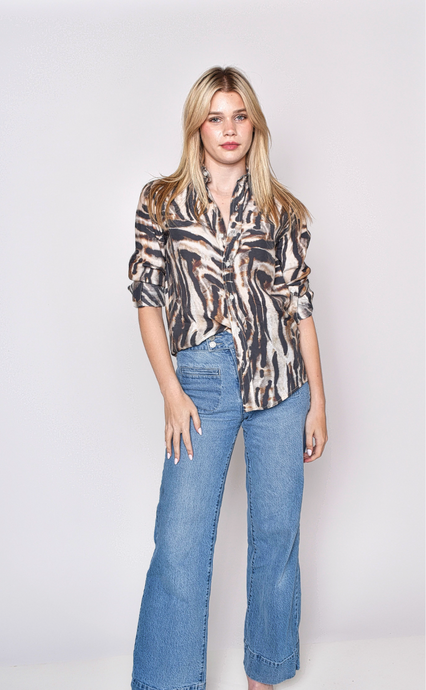 BROWN TIGER GIRLFRIEND  SHIRT