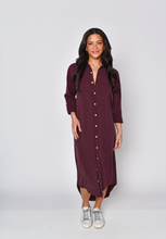 MULBERRY TENCEL GIRLFRIEND MIDI DRESS