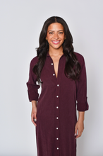 MULBERRY TENCEL GIRLFRIEND MIDI DRESS